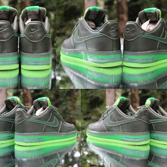 Nike Air Force 1 Supreme Max Air '07 Sample Dark Army SZ 10.5 316666-333 NWB - Picture 15 of 16